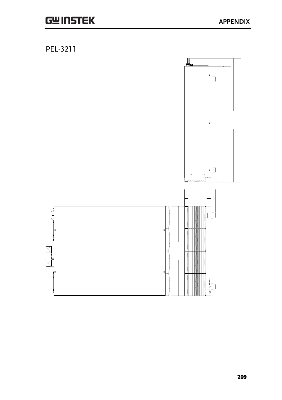 Pel-3211, Appendix | GW Instek PEL-3000 Series User Manual User Manual | Page 211 / 215