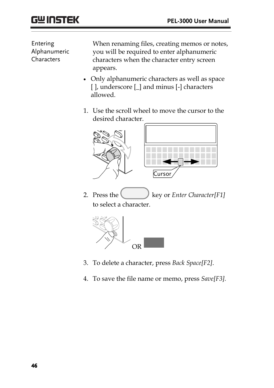 GW Instek PEL-3000 Series User Manual User Manual | Page 48 / 215