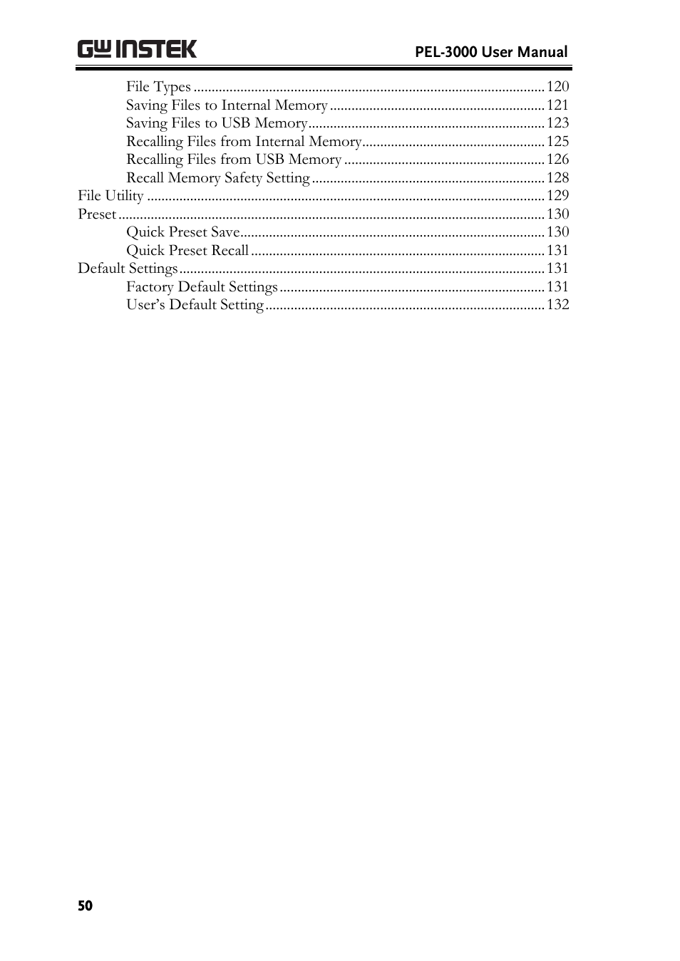 GW Instek PEL-3000 Series User Manual User Manual | Page 52 / 215