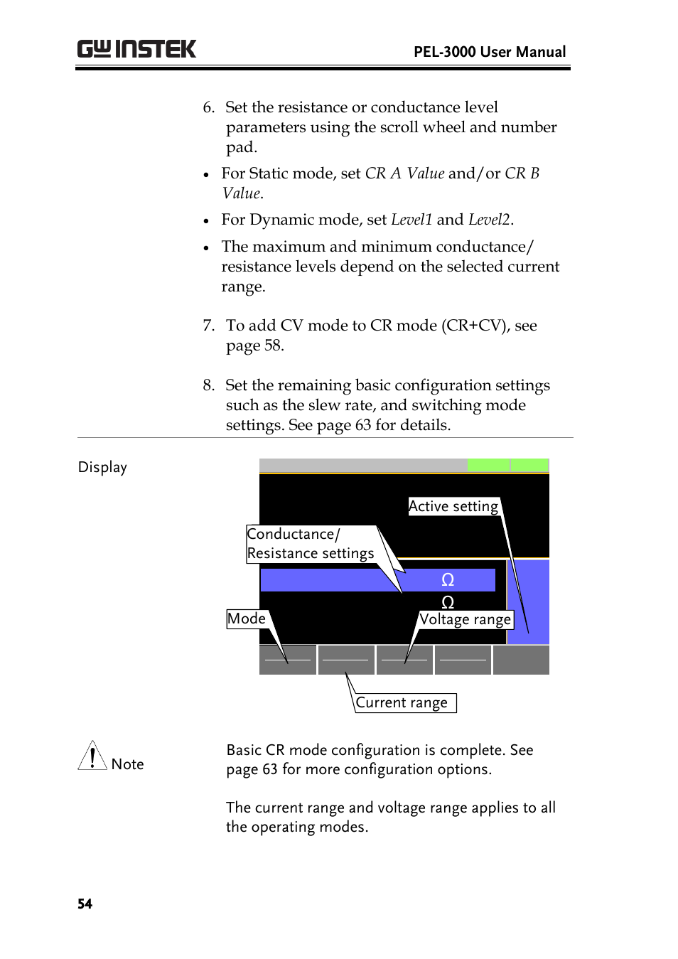 GW Instek PEL-3000 Series User Manual User Manual | Page 56 / 215