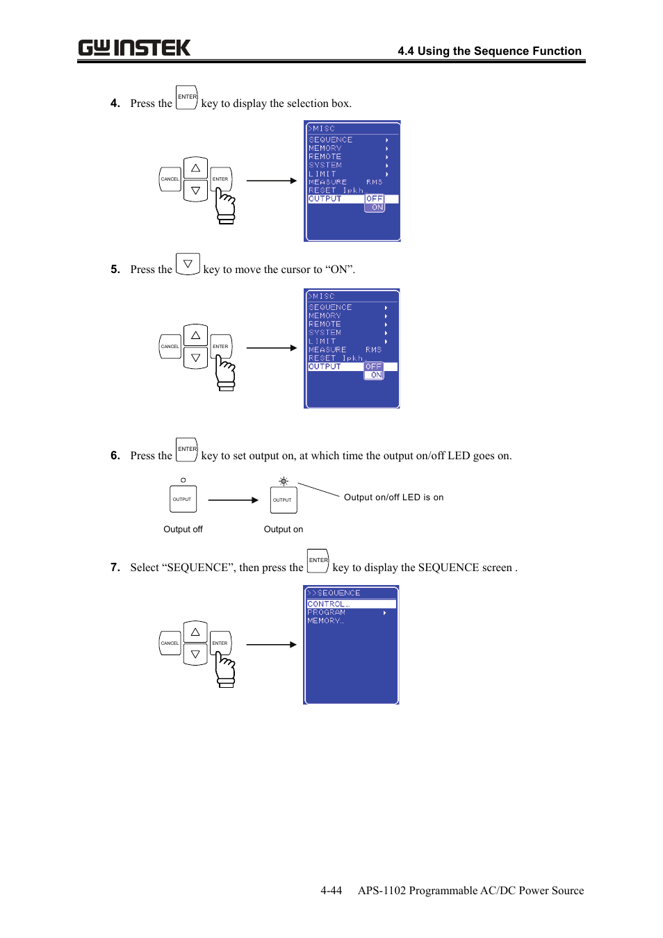 GW Instek APS-1102 User Manual User Manual | Page 108 / 265