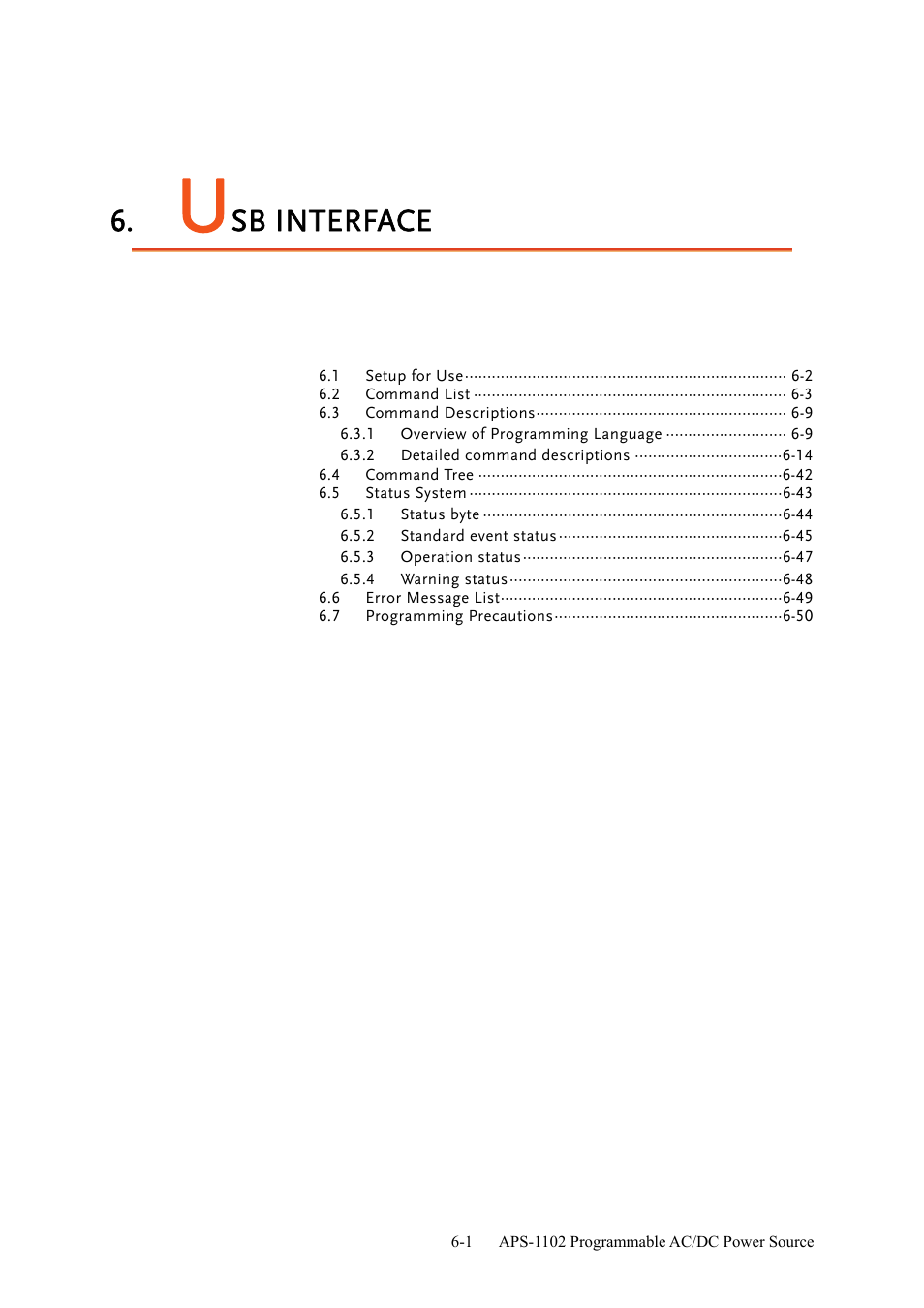 Sb interface | GW Instek APS-1102 User Manual User Manual | Page 173 / 265