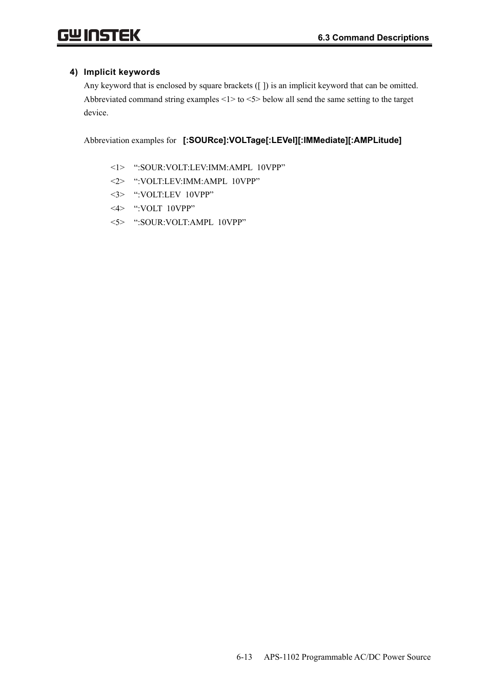 GW Instek APS-1102 User Manual User Manual | Page 185 / 265