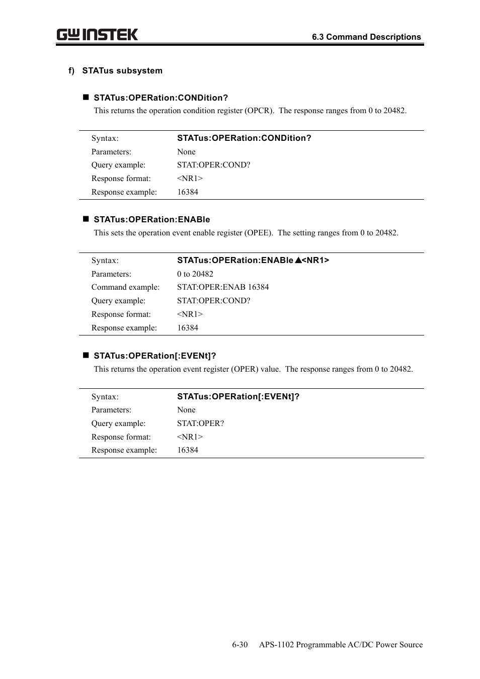 GW Instek APS-1102 User Manual User Manual | Page 202 / 265