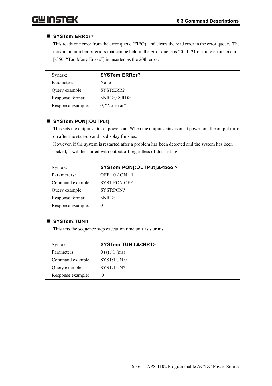 GW Instek APS-1102 User Manual User Manual | Page 208 / 265