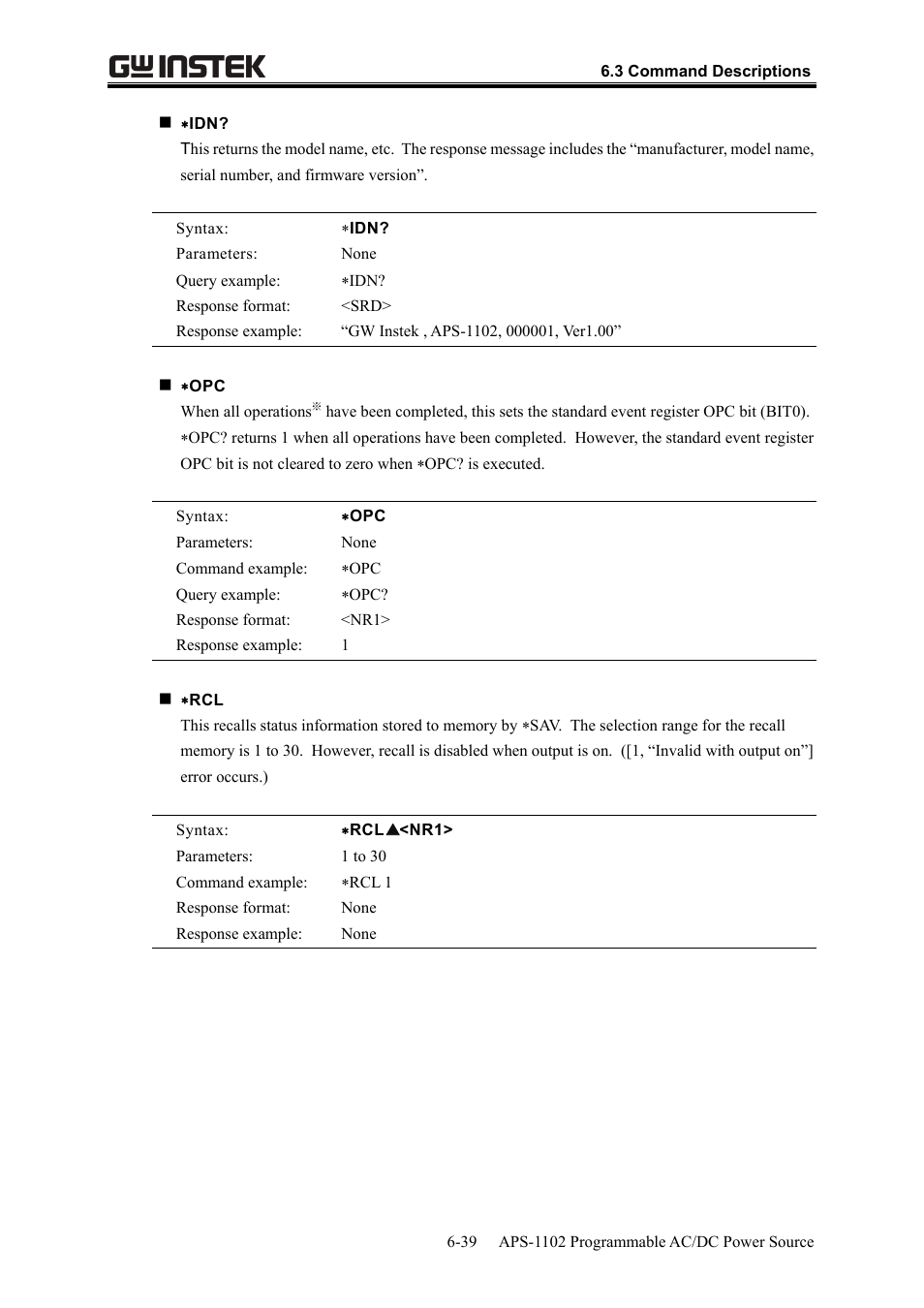 GW Instek APS-1102 User Manual User Manual | Page 211 / 265