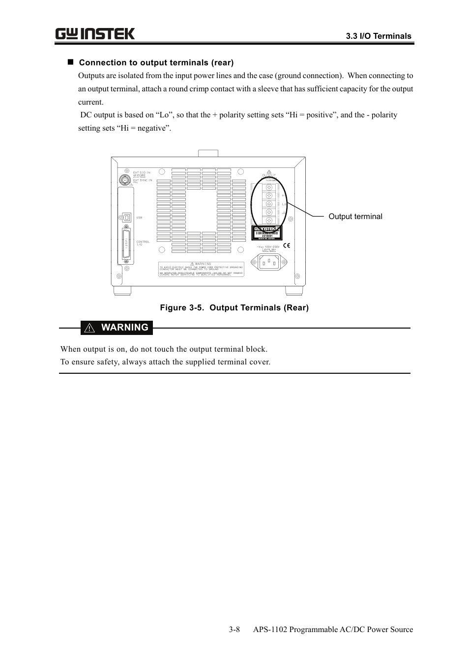 GW Instek APS-1102 User Manual User Manual | Page 38 / 265