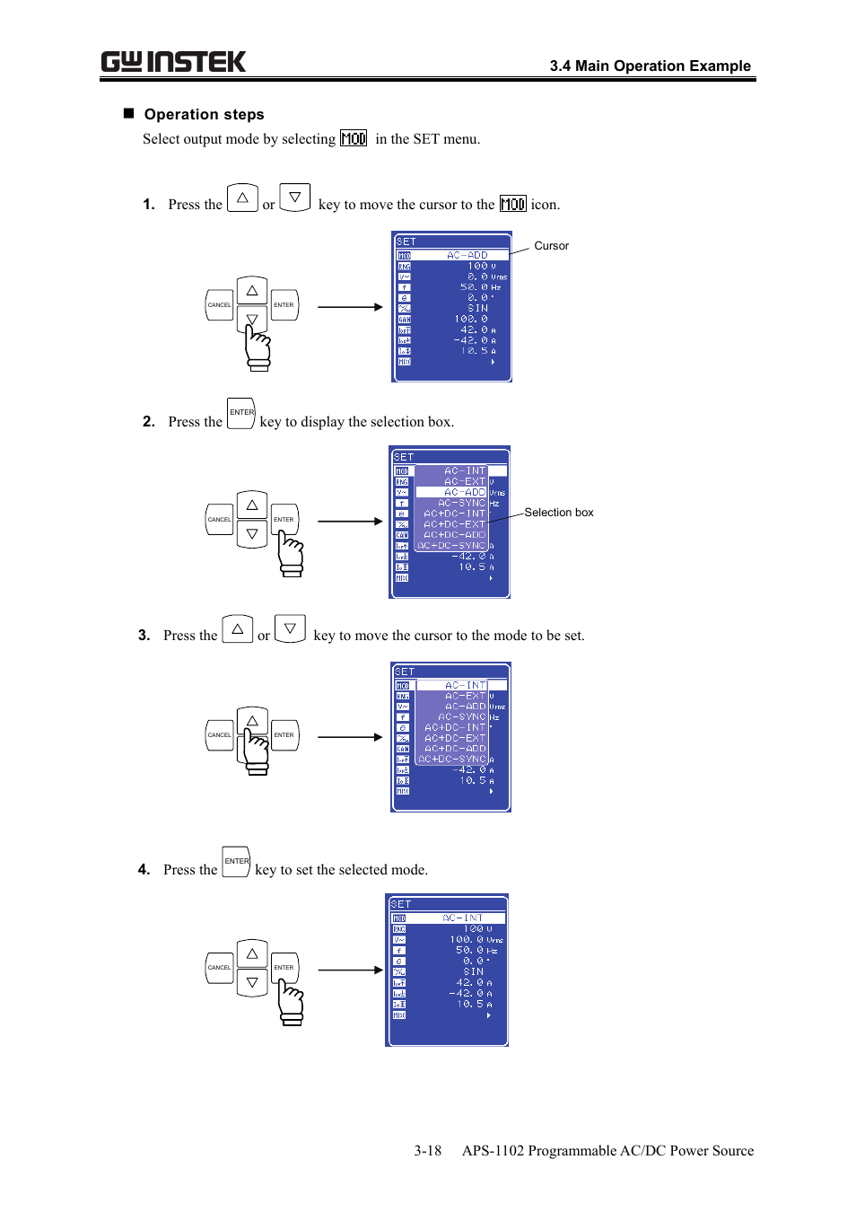 GW Instek APS-1102 User Manual User Manual | Page 48 / 265