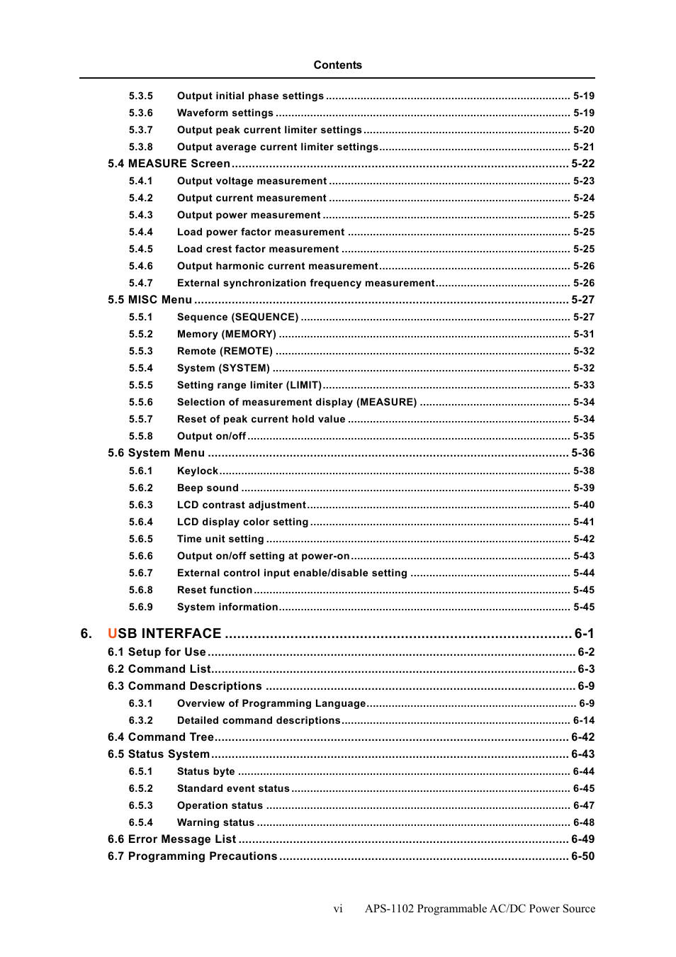 GW Instek APS-1102 User Manual User Manual | Page 8 / 265