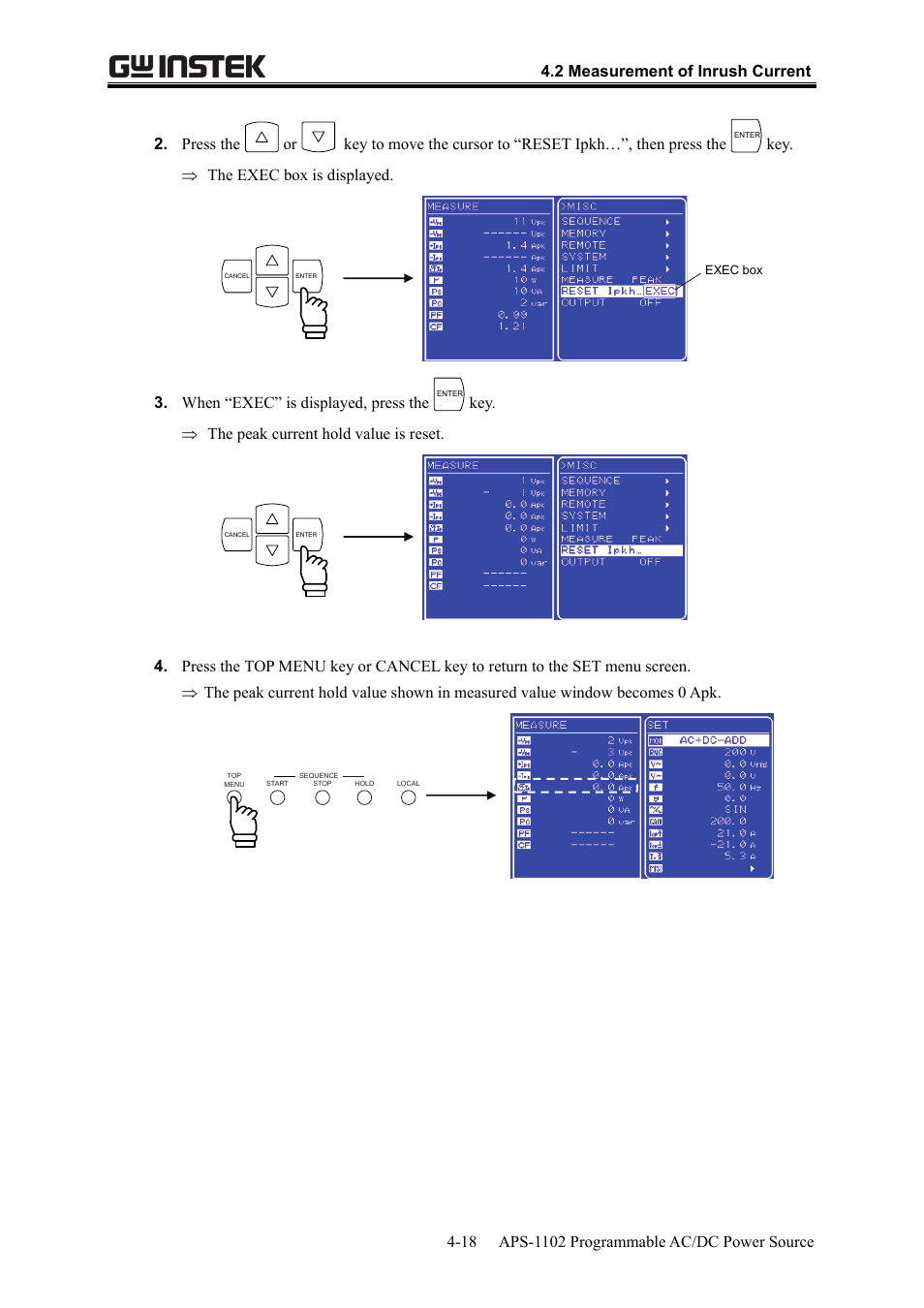 GW Instek APS-1102 User Manual User Manual | Page 82 / 265