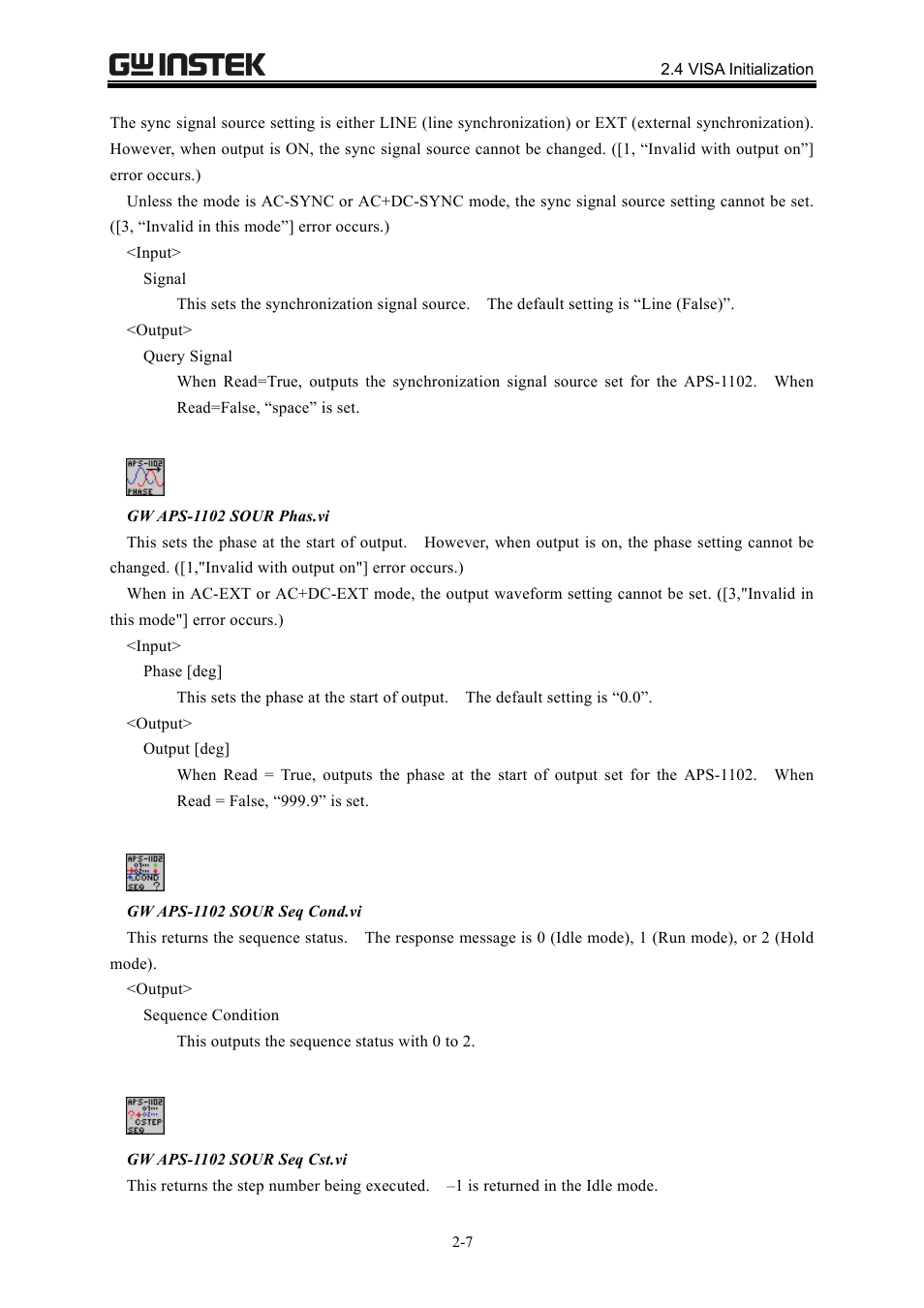 GW Instek APS-1102 LabVIEW Driver User Manual User Manual | Page 15 / 38