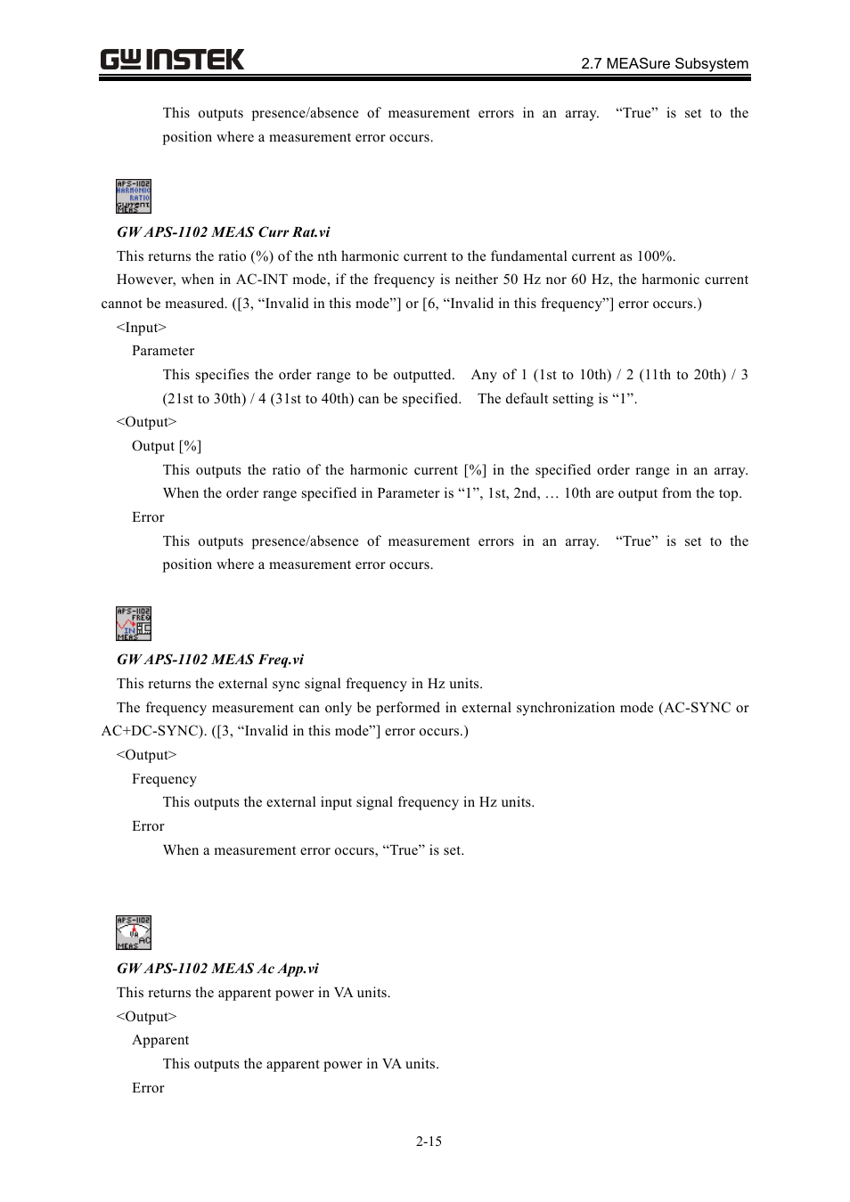 GW Instek APS-1102 LabVIEW Driver User Manual User Manual | Page 23 / 38
