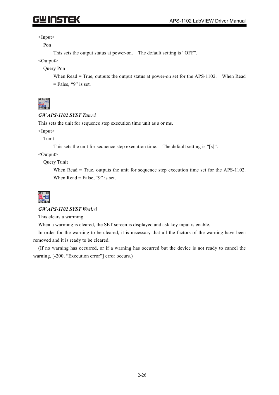 GW Instek APS-1102 LabVIEW Driver User Manual User Manual | Page 34 / 38