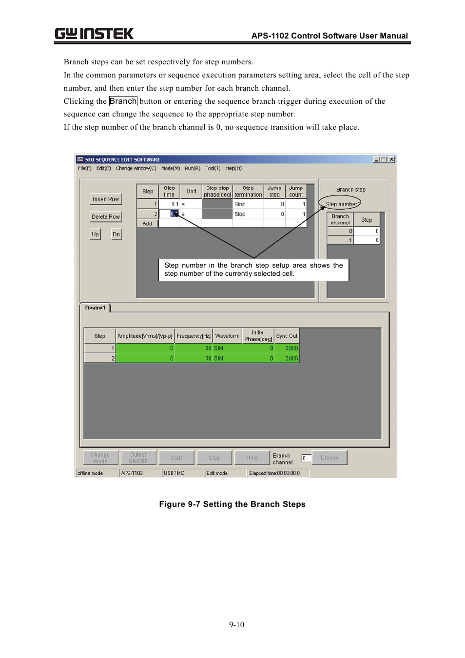 GW Instek APS-1102 Control Software User Manual User Manual | Page 100 / 134