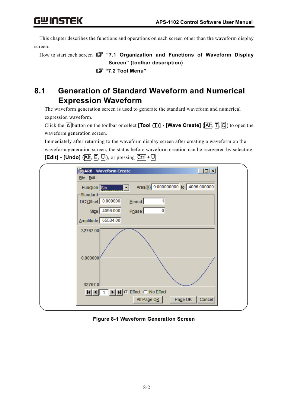 GW Instek APS-1102 Control Software User Manual User Manual | Page 66 / 134