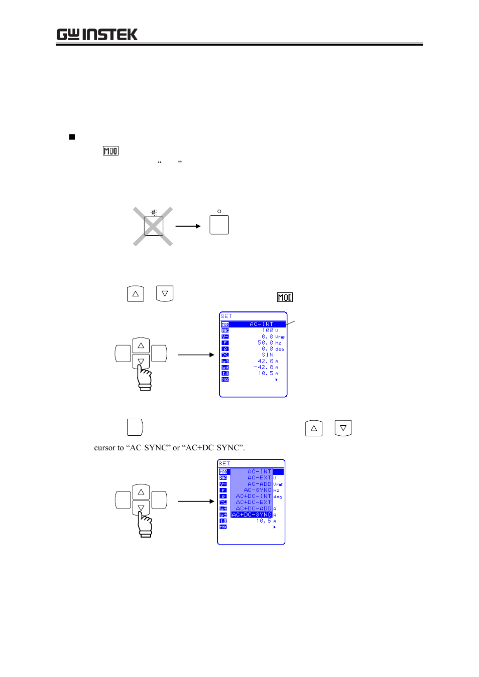 External signal synchronization, 1 external signal synchronization | GW Instek APS-1102A User Manual User Manual | Page 124 / 285