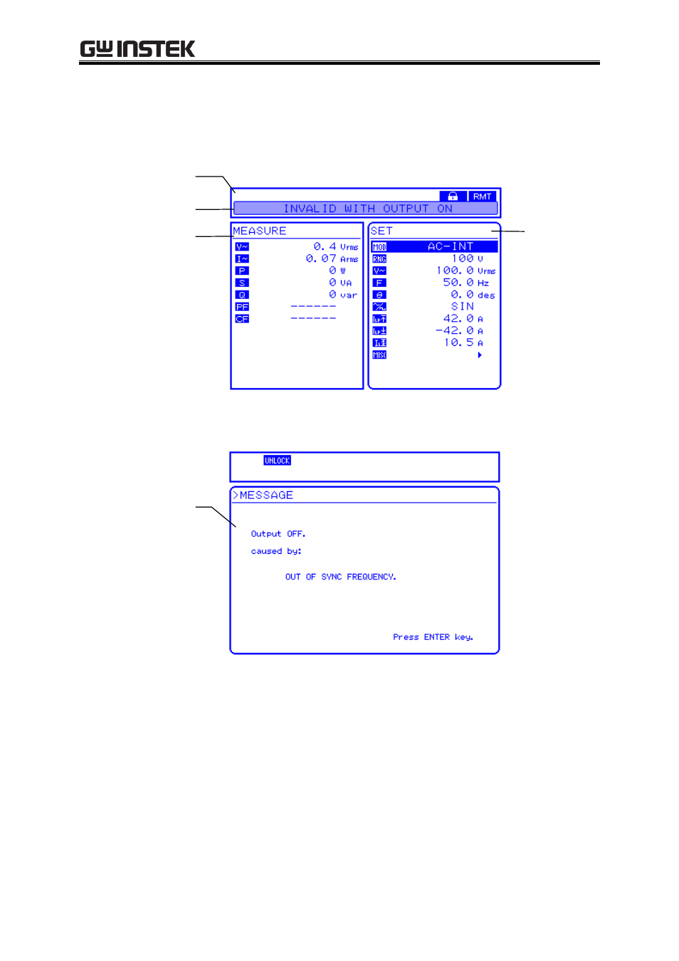 1 screen configuration | GW Instek APS-1102A User Manual User Manual | Page 137 / 285