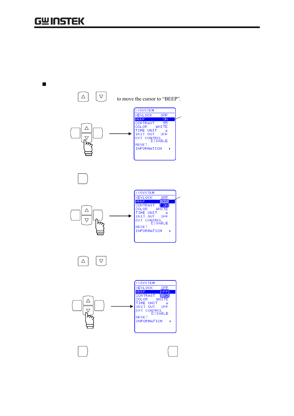 2 beep sound | GW Instek APS-1102A User Manual User Manual | Page 177 / 285