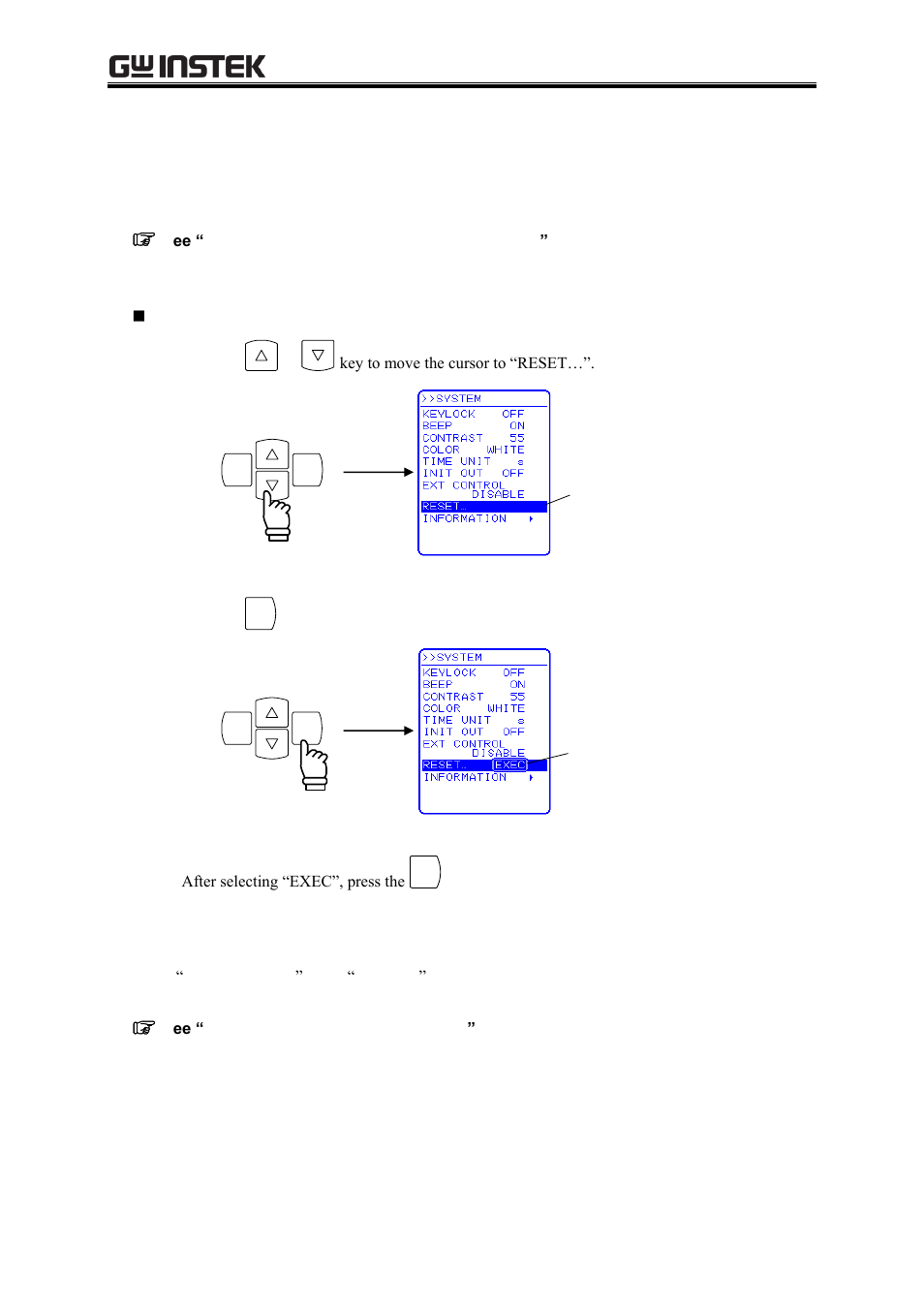 8 reset function, 9 system information | GW Instek APS-1102A User Manual User Manual | Page 183 / 285