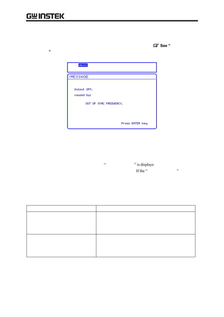 4 warning messages | GW Instek APS-1102A User Manual User Manual | Page 251 / 285