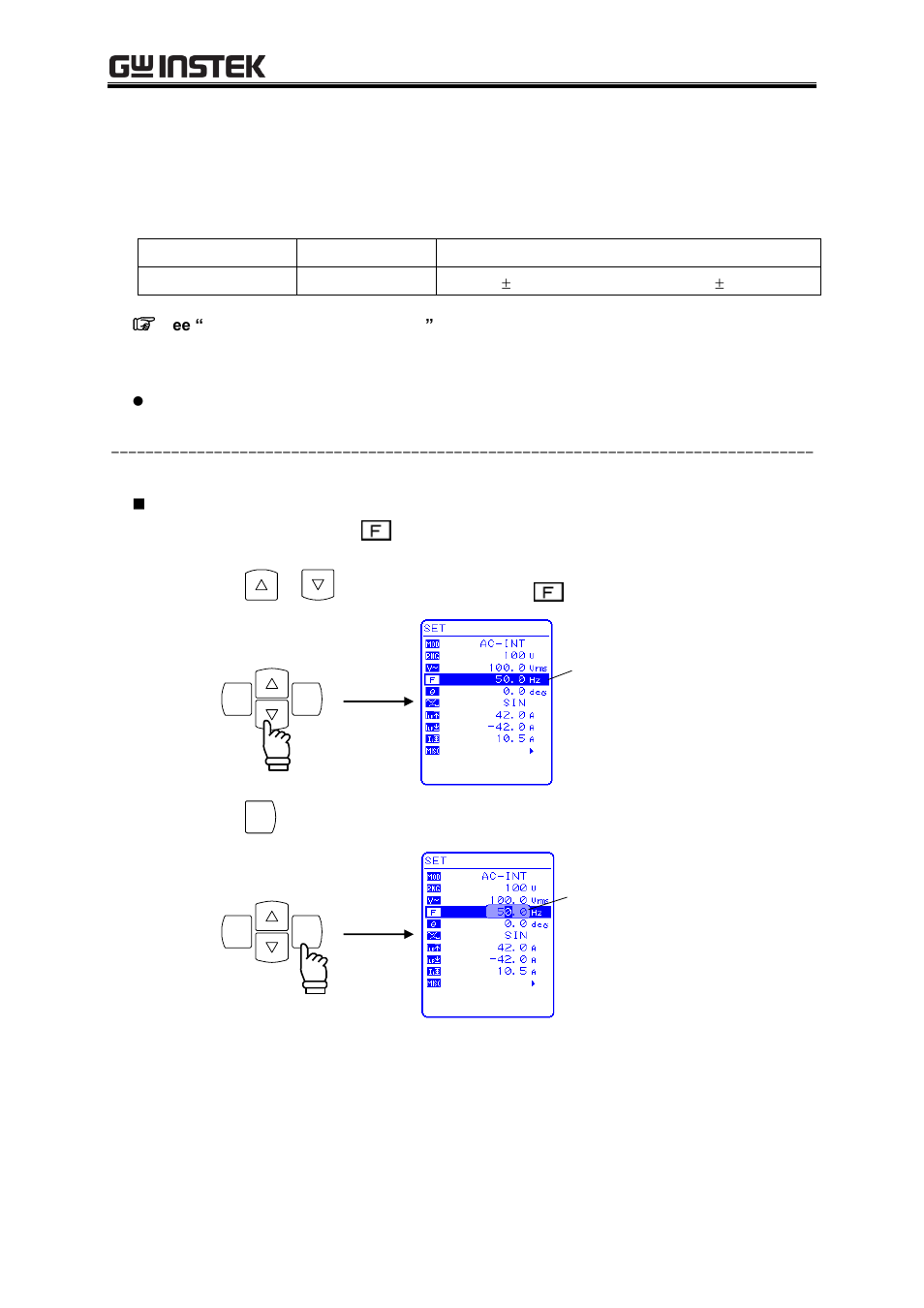 Setting output frequency, 6 setting output frequency | GW Instek APS-1102A User Manual User Manual | Page 60 / 285