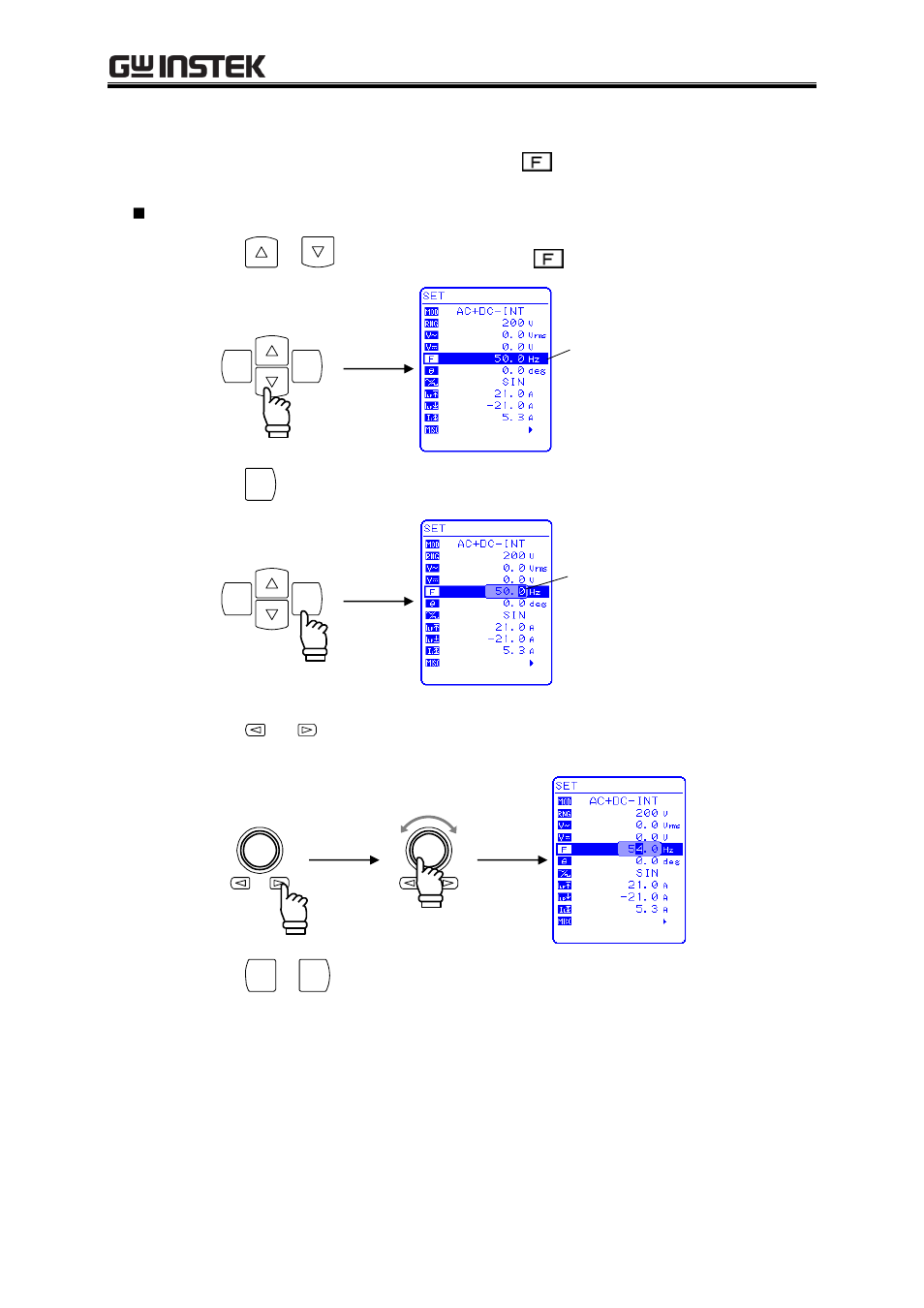 5 setting output frequency of superimposed ac | GW Instek APS-1102A User Manual User Manual | Page 81 / 285