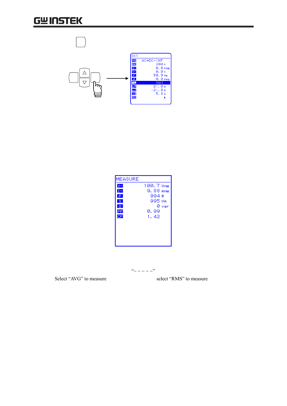 7 using the measurement function | GW Instek APS-1102A User Manual User Manual | Page 83 / 285