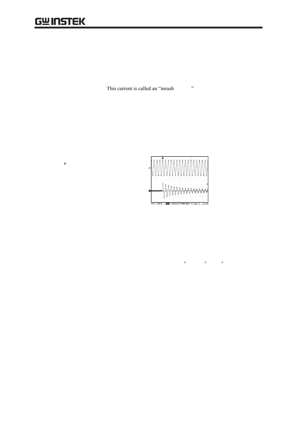 2 measurement of inrush current, 1 inrush current | GW Instek APS-1102A User Manual User Manual | Page 87 / 285
