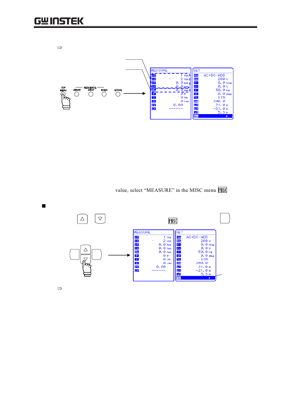 Reset the peak current hold value, 4 reset the peak current hold value | GW Instek APS-1102A User Manual User Manual | Page 90 / 285