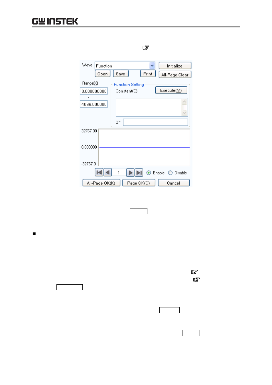 Waveform function setting, Figure 7-9 when "waveform function" is selected | GW Instek APS-1102 Control Software User Manual User Manual | Page 71 / 96