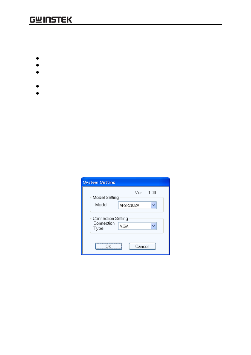 Cd-rom management, Replace damaged cd-rom, Check version | Figure 8-1 system setting dialog window, 1 cd-rom management, 2 replace damaged cd-rom, 3 check version | GW Instek APS-1102 Control Software User Manual User Manual | Page 94 / 96