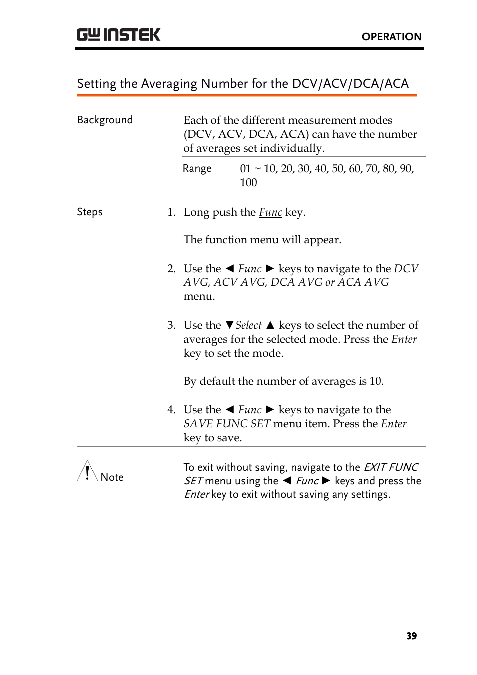 GW Instek PCS-1000 User Manual | Page 39 / 93