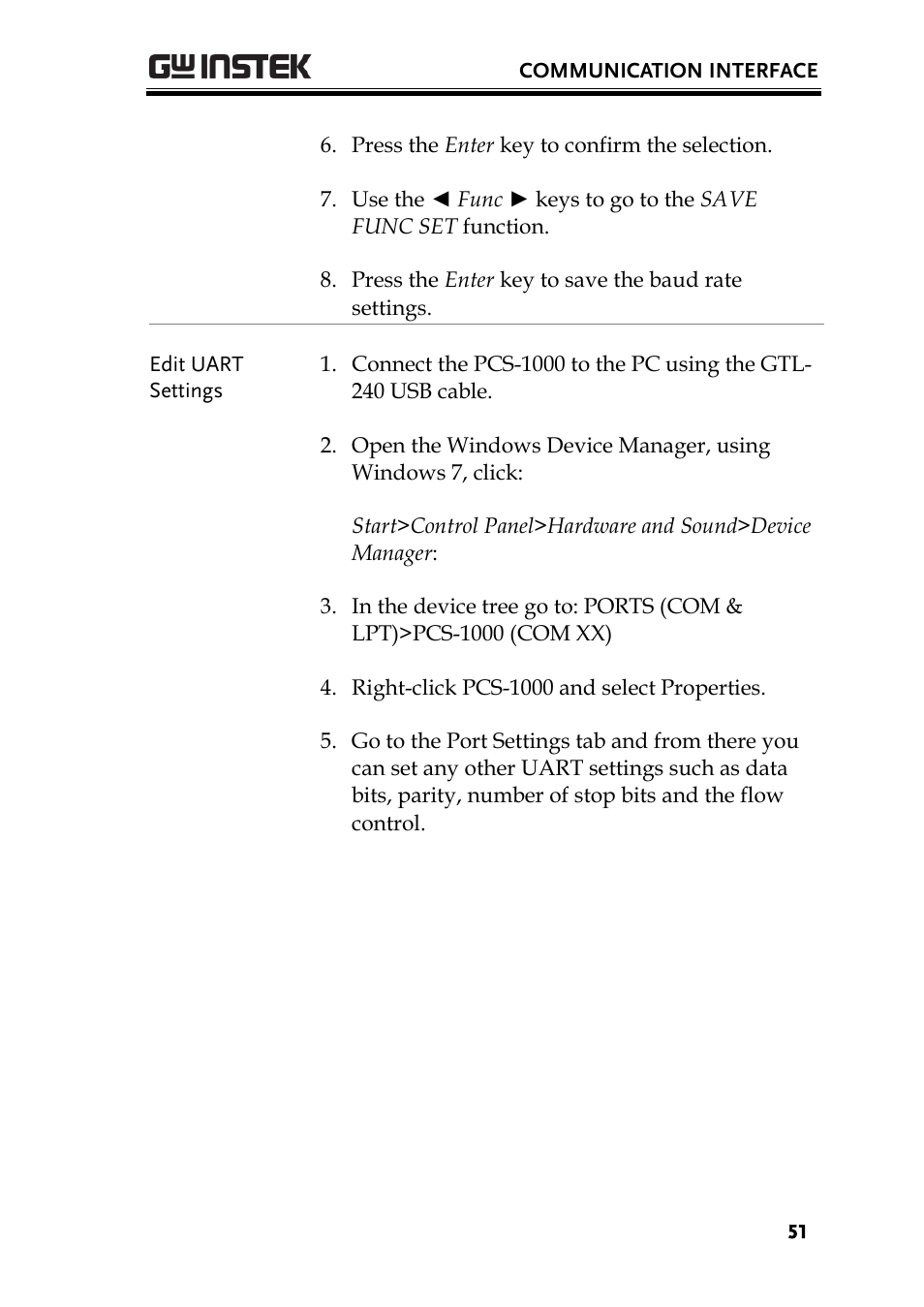 GW Instek PCS-1000 User Manual | Page 51 / 93