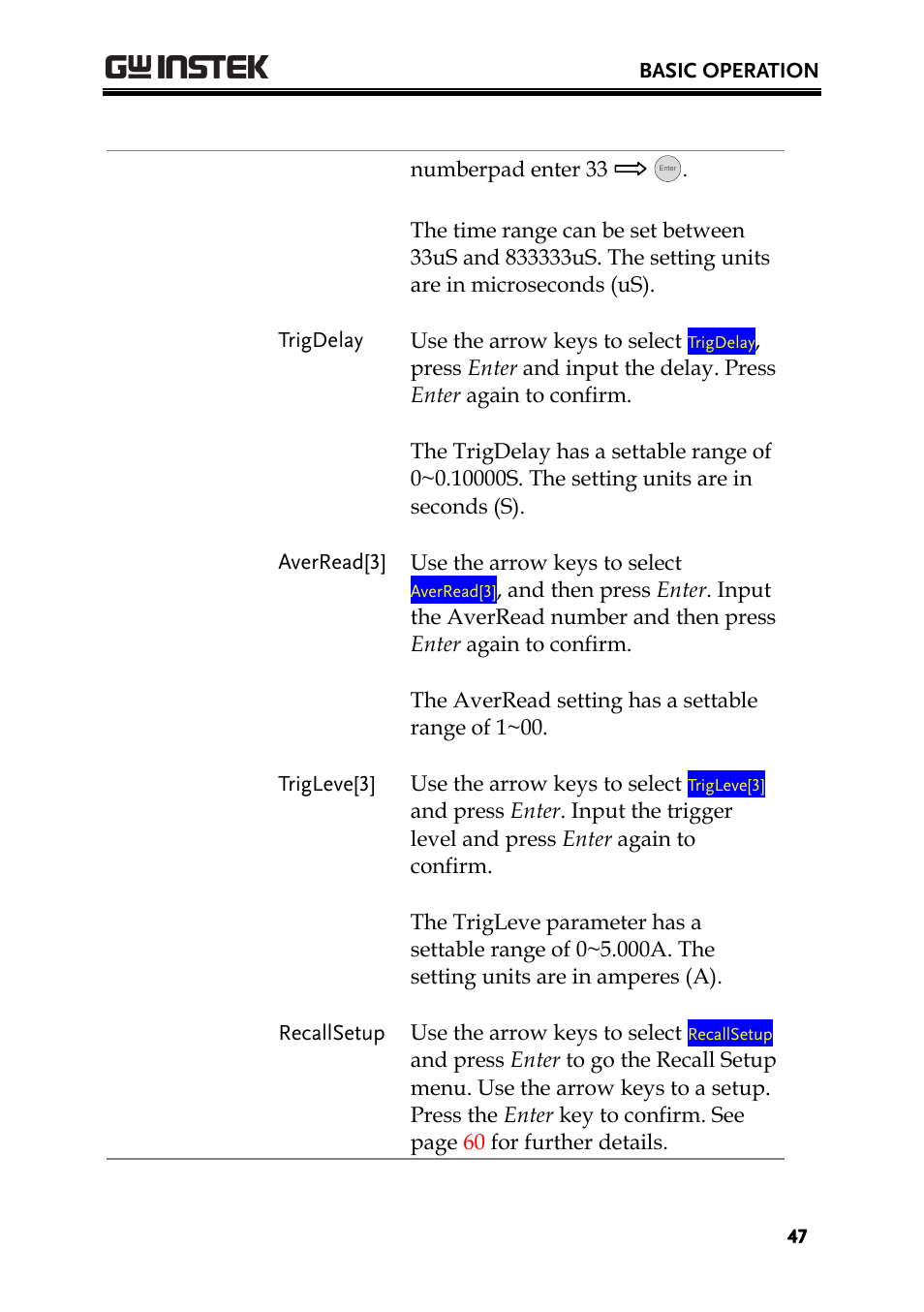 GW Instek PPH-1503 User Manual | Page 47 / 137