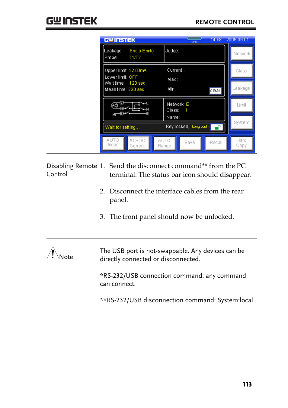 GW Instek GLC-9000 User Manual User Manual | Page 113 / 187