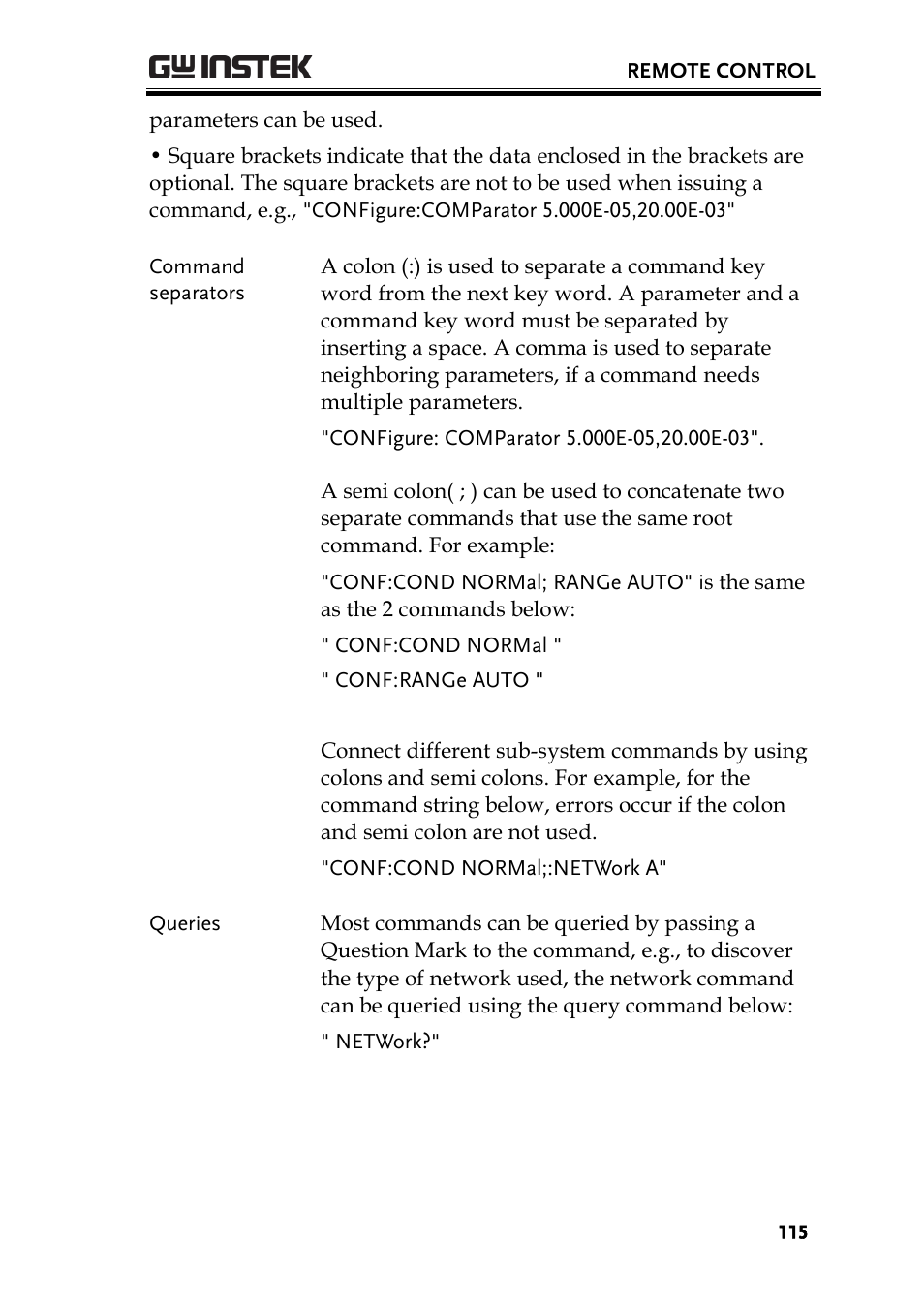 GW Instek GLC-9000 User Manual User Manual | Page 115 / 187