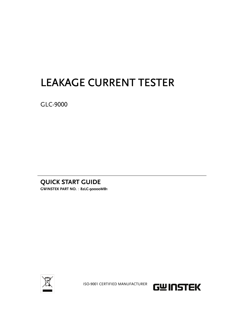 GW Instek GPT-9800 series User Manual User Manual | 31 pages