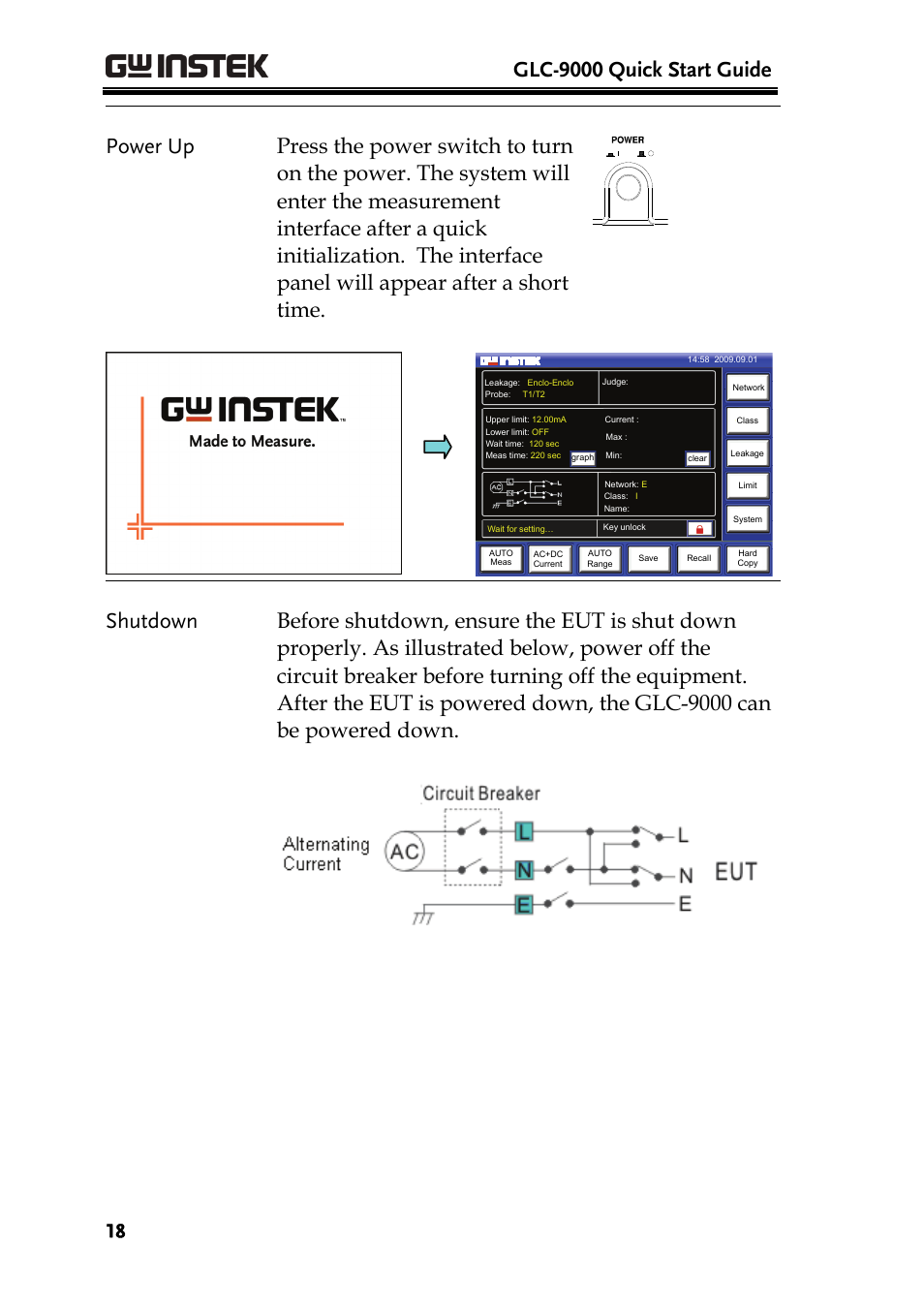 Glc-9000 quick start guide | GW Instek GPT-9800 series User Manual User Manual | Page 18 / 31