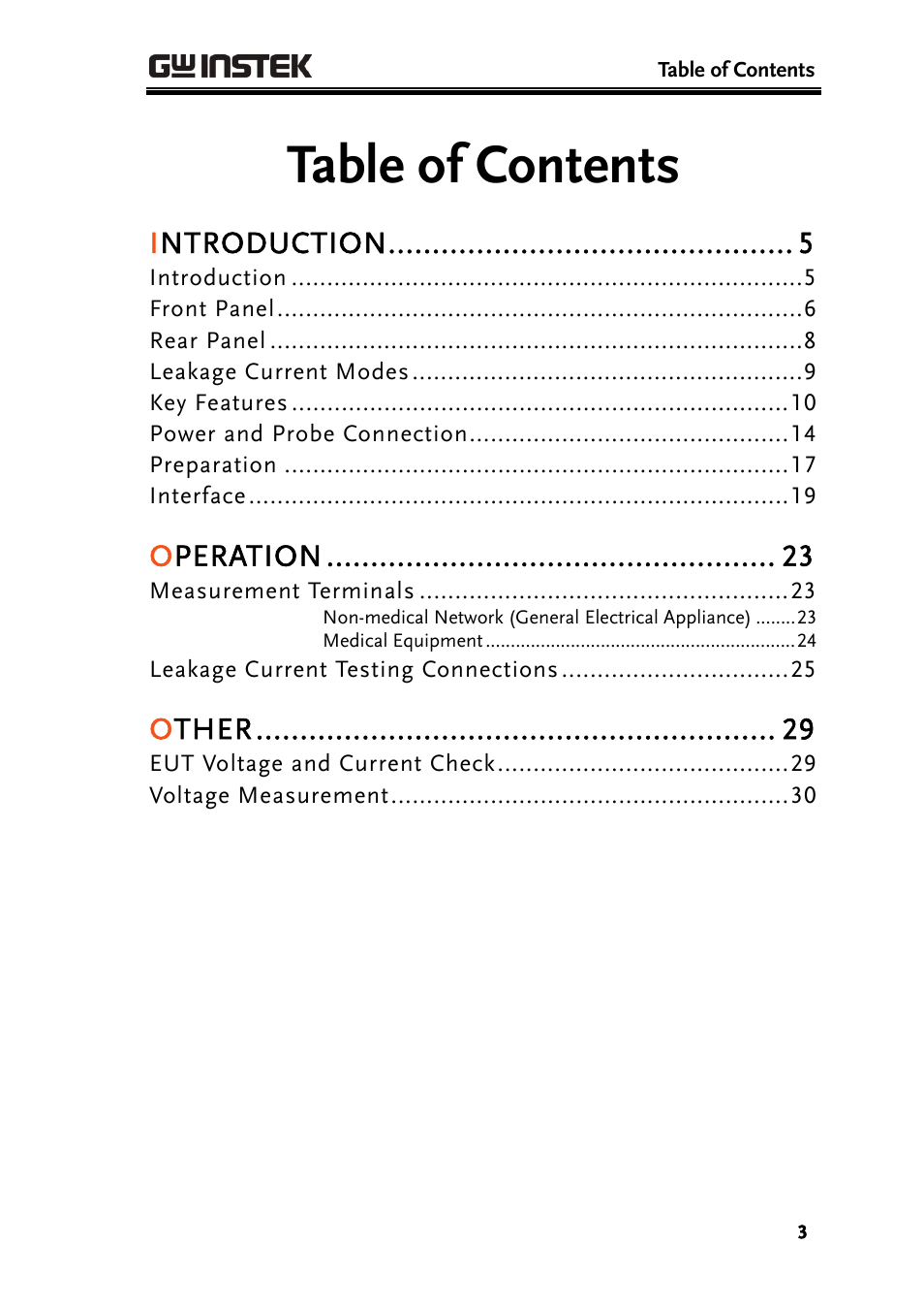 GW Instek GPT-9800 series User Manual User Manual | Page 3 / 31