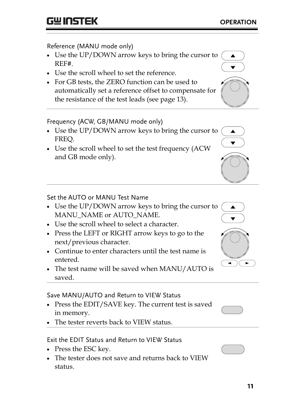 GW Instek GPT-9800 series Quick Start Guide User Manual | Page 11 / 20