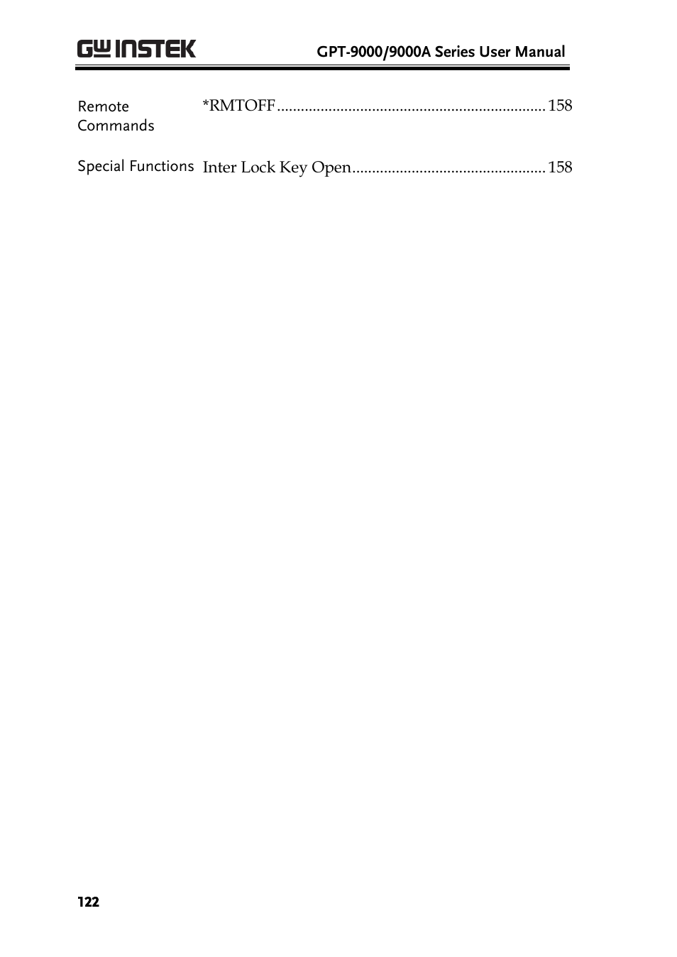 GW Instek GPT-9900 series User Manual User Manual | Page 122 / 179