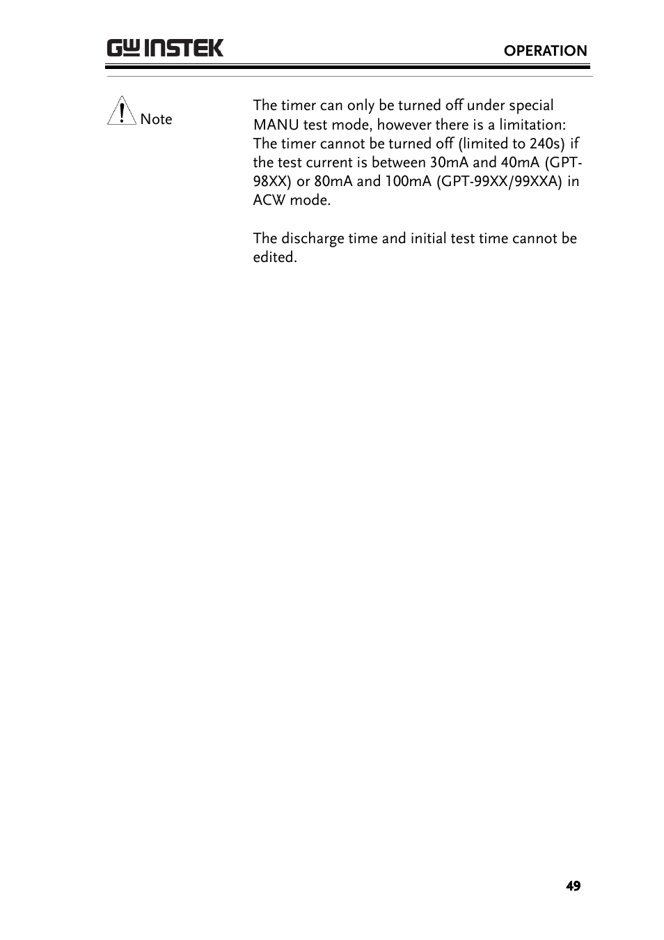 GW Instek GPT-9900 series User Manual User Manual | Page 49 / 179