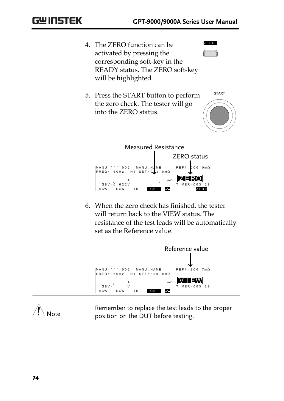 Re z, Omeasured resistance, Ei v | GW Instek GPT-9900 series User Manual User Manual | Page 74 / 179