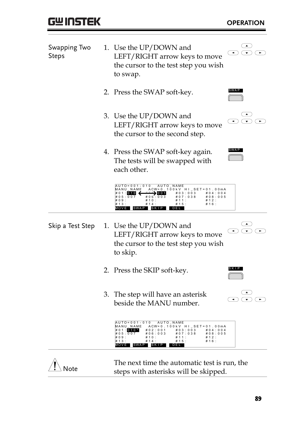 Operation | GW Instek GPT-9900 series User Manual User Manual | Page 89 / 179