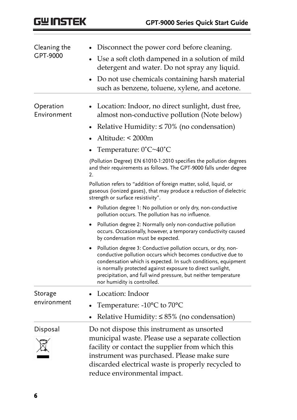 GW Instek GPT-9900 series Quick Start Guide User Manual | Page 6 / 28