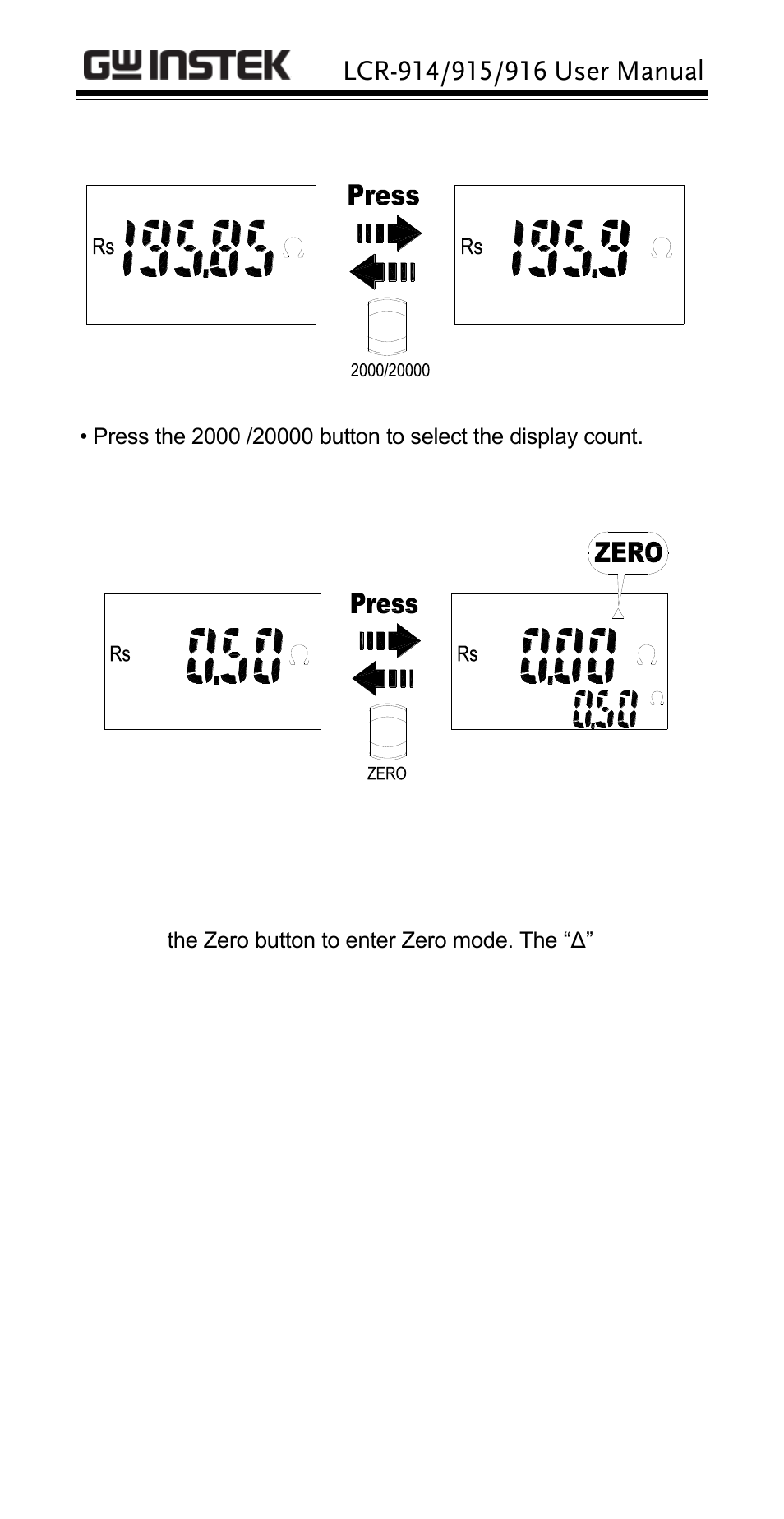 GW Instek LCR-914 User Manual | Page 15 / 28