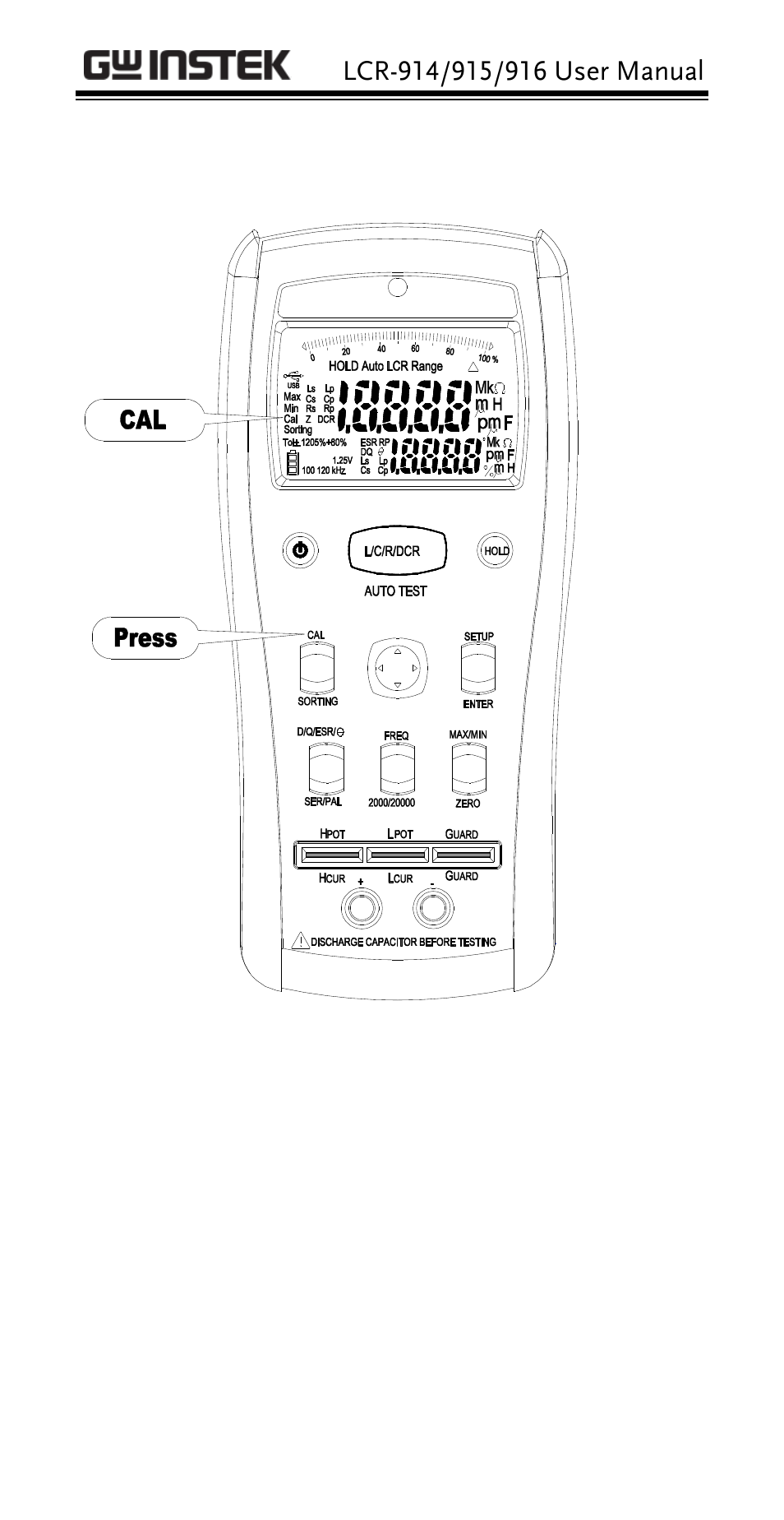 GW Instek LCR-914 User Manual | Page 17 / 28