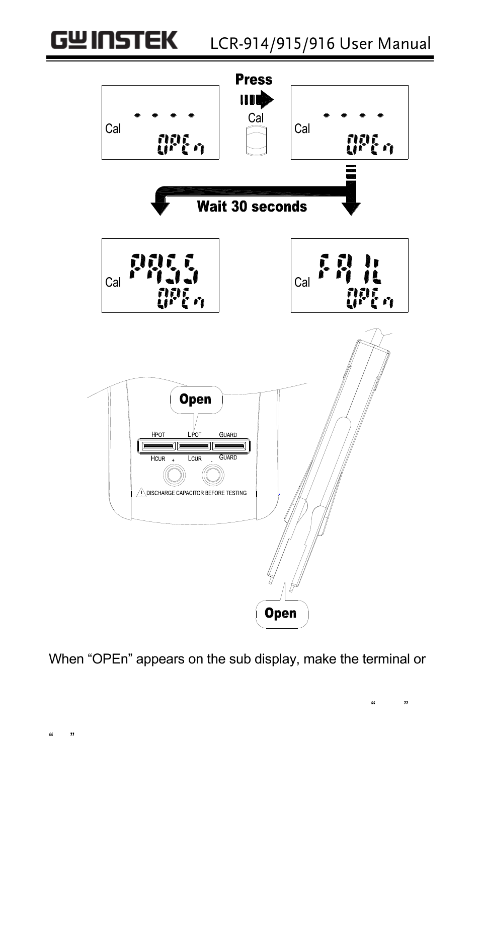 GW Instek LCR-914 User Manual | Page 18 / 28