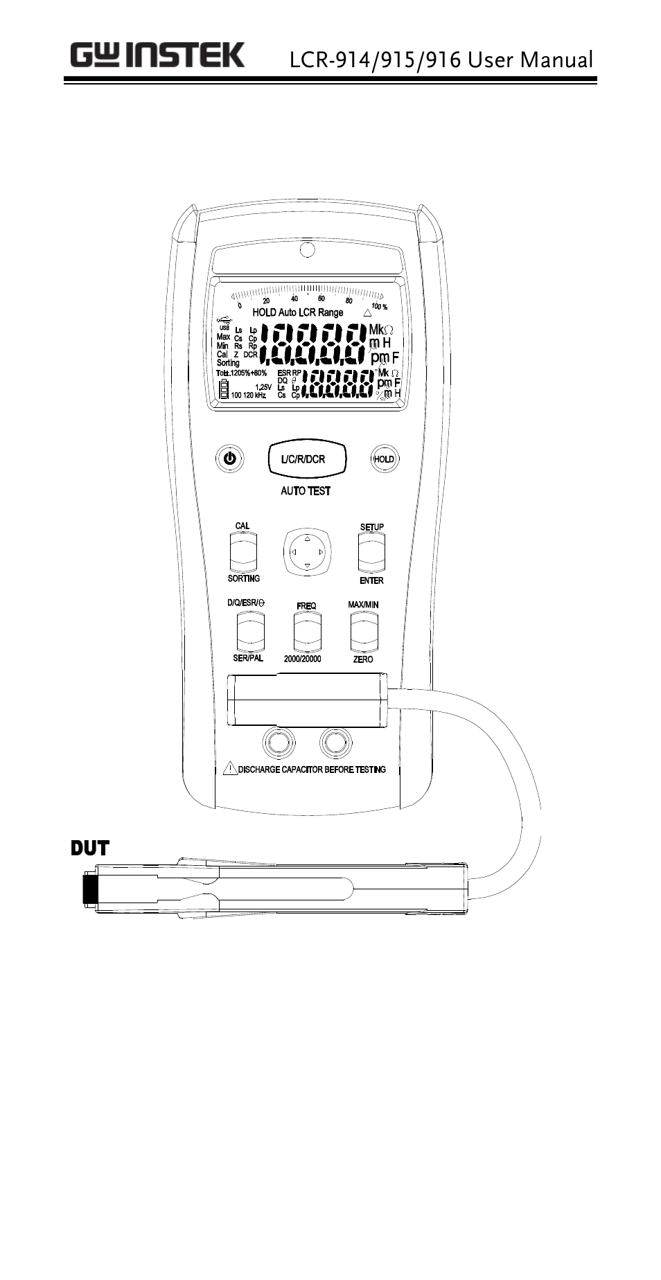 GW Instek LCR-914 User Manual | Page 9 / 28