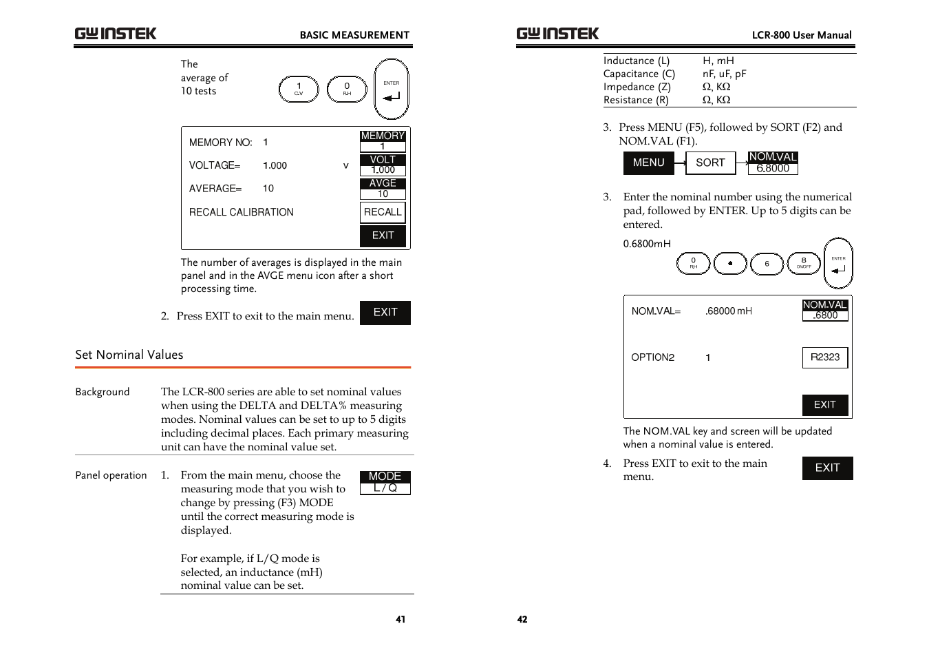 GW Instek LCR-800 Series User Manual | Page 21 / 72